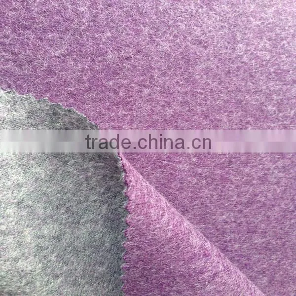 Soft 100% polyester double knit fabric for men's sweater