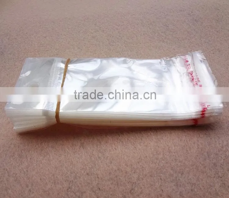 Opp plastic bag with card head