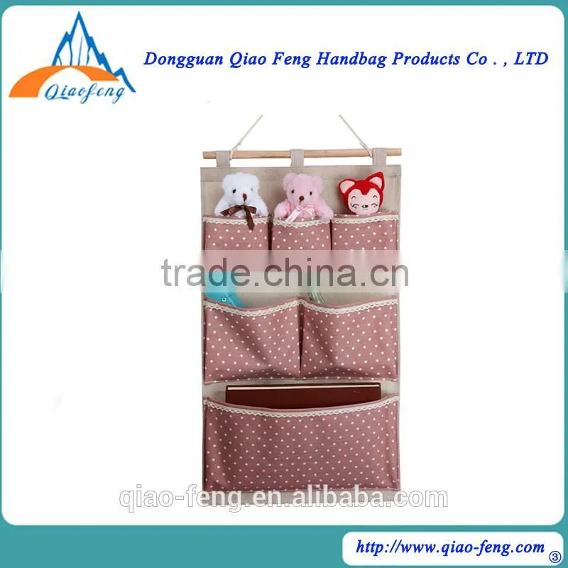 fabric wall hanging bag ,storage bag for sundries