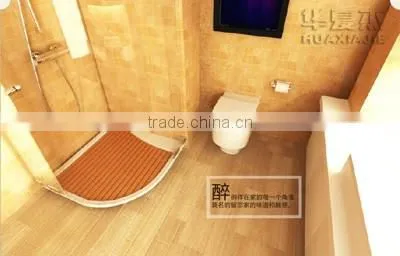 High quality wooden color WPC bath tile for hotel /home