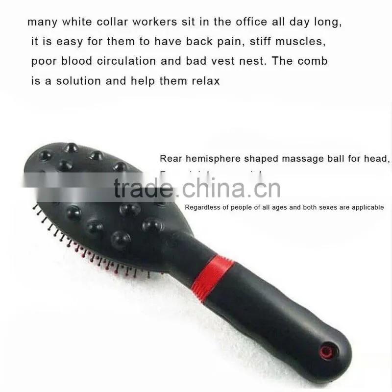 Hair comb massaging brush