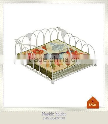 Metal antique square napkin holder