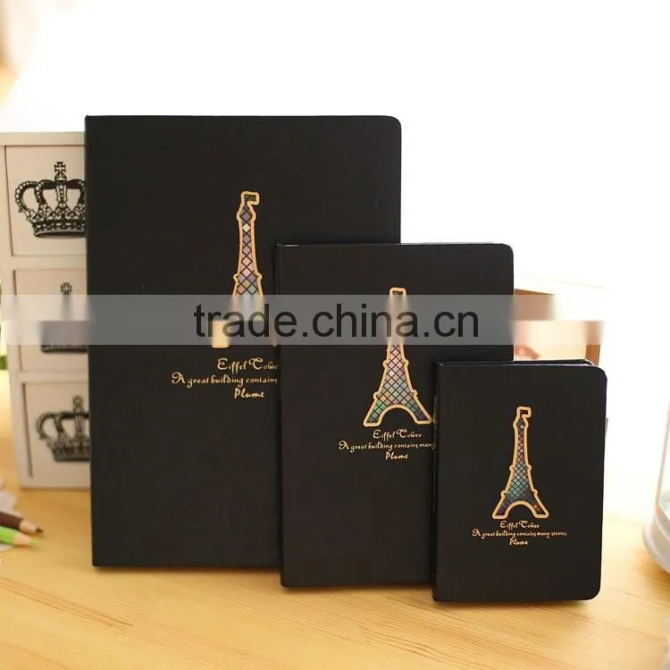 High Quality Eiffel Tower Blank Notebook Hardcover Blank Notebook Cheap Bulk