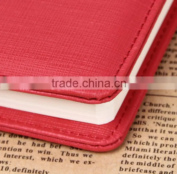 Factory Customized Leather Notebook Cover Faux Leather Notebook