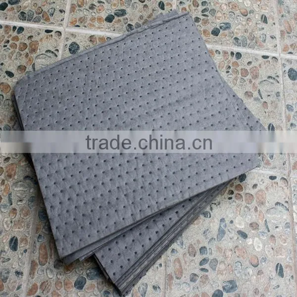 100% polypropylene high absorbency dimpled universal aborbent pad