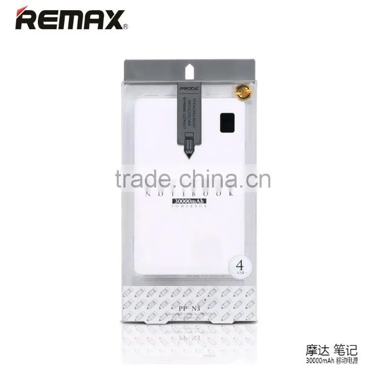 Mobile Charger Power Bank 30000mAh 4 USB Bateria Externa REMAX Proda Brand Pack Battery Bank For Notebook Smart Phone