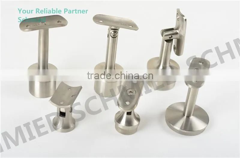 china railing accesoires cheap price outdoor stair rail stainless steel Handrail Bracket wall mounted for tube 42.4mm