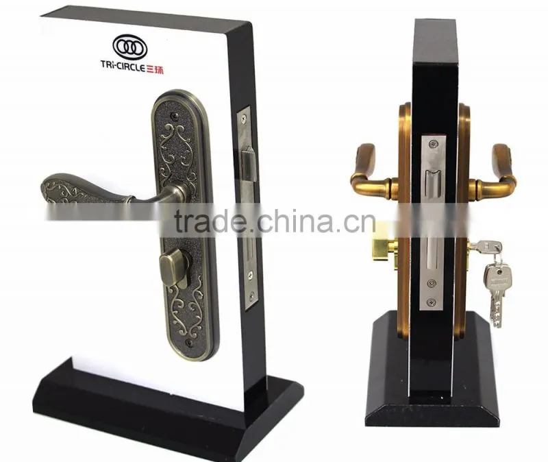 TRI-CIRCLE zinc alloy door lock, handle door lock set
