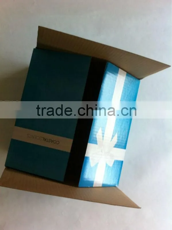 ice-snow blue colour carton box for fragile merchandise