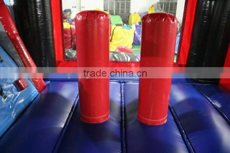 2016 selling popular rocket water slide combo inflatable combo for kids