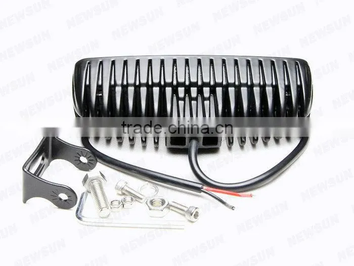 black housing flood offroad 18W LED off road work lamp 18w LED worklight lamp 12V/24V 18W LED work light bar bulbs
