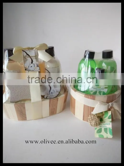whitening moisturizing skin care set bath set with wooden box
