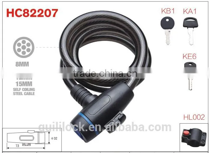 Bicycle Lock,Bike Lock,Spiral Lock HC82207