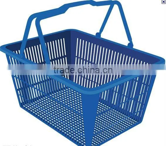 Plastic shopping basket/plastic basket/basket/supermaket basket