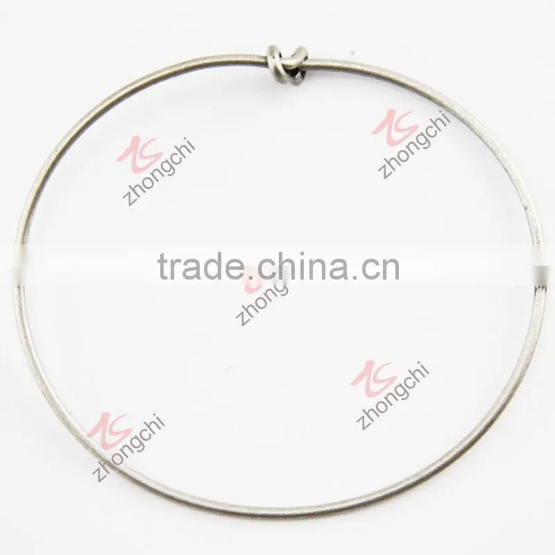 Alloy metal adjustable custom logo charms bracelet