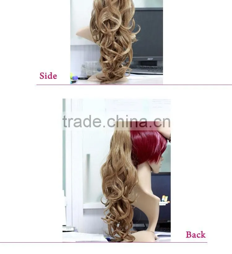 High Temperature Fiber fake hair extensions ponytail hairpiece