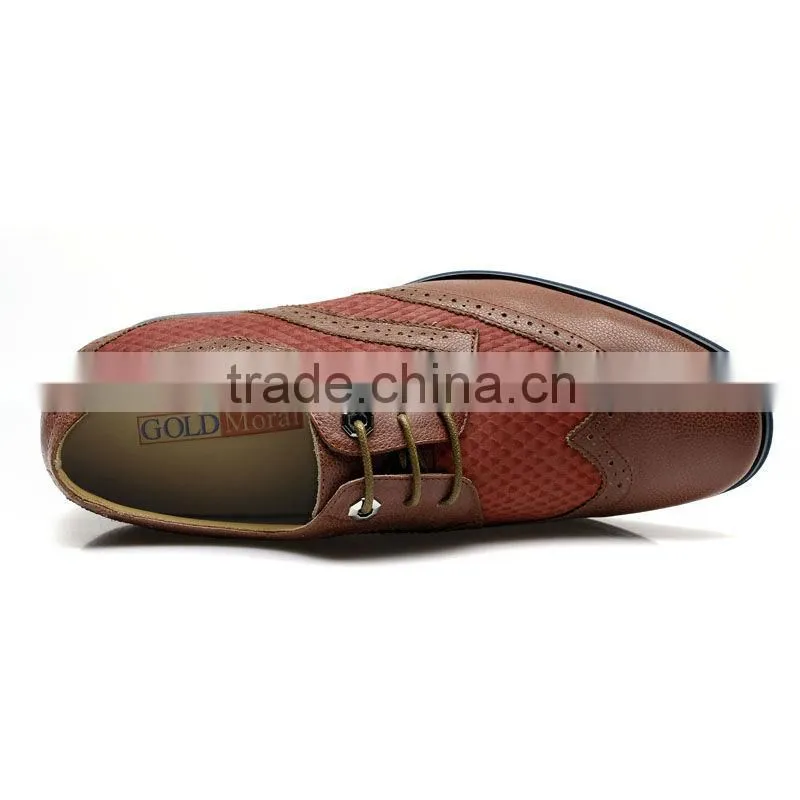 top brand leather red men wedding shoes