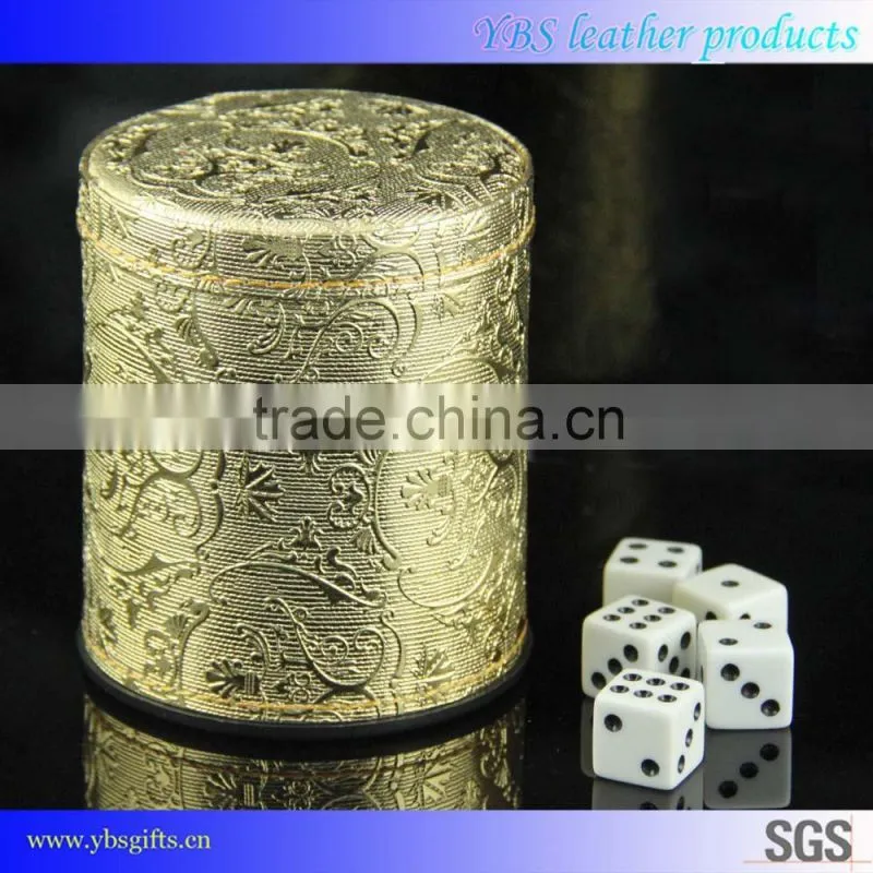 Largest china Supplier PU Leather Dice Cup for entertainment