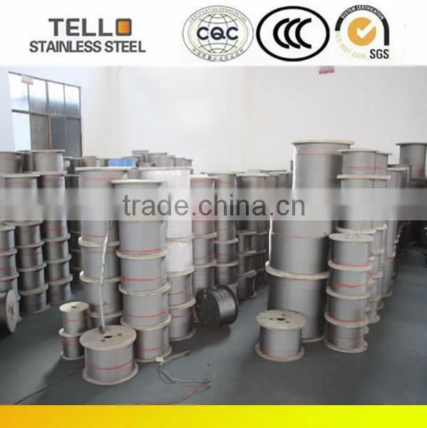 7*7 PVC coated 201 stainless steel wire rope