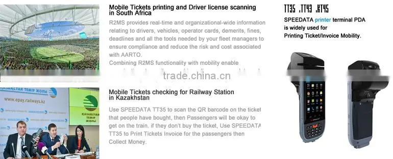 Window 6.5 Mobile Phone Printer Barcode Scanner Android4.0 Handheld Smart Phone Reader Terminal Portable Printer Oem Odm