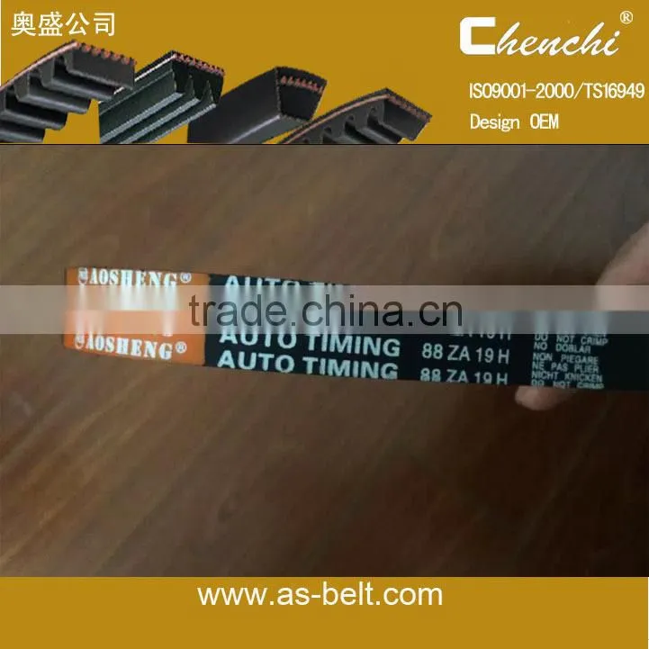 genuine spare parts auto timing belt 88ZA19H auto rubber belt