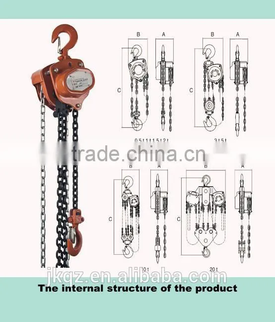 5 tonne chain chain blocks manual lifting equipment winch