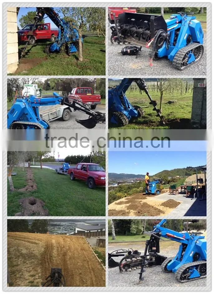 high efficiency stone bucket loader MS500 mini crawler loader
