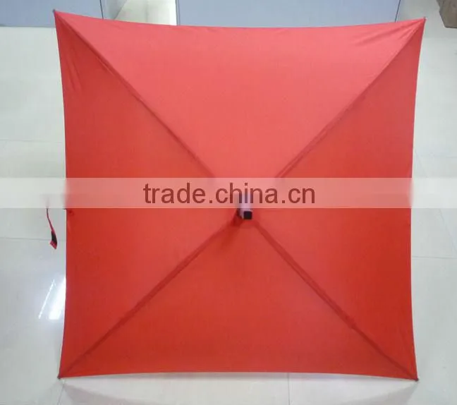 Red Golf Square Umbrella in Aluminium Frame Umbrella OK011