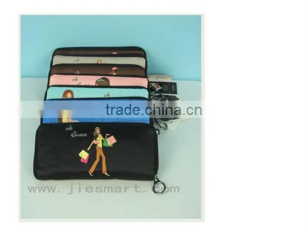 microfiber wallet digital printing lady purse
