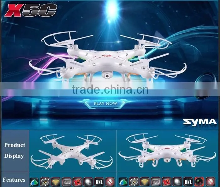 syma x5c 2.4g 4ch 6axis helicopter syma x5c case 3d rolling drone plane