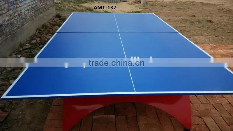 25mm modern big rainbow table outdoor table Folded portable tennis table