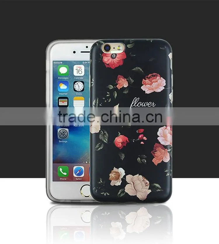 Pattern Fashion CMYK Spot-Color 1.5MM Rubber Soft Phone Cover Case Back Slim Skin For Iphone 6 6S