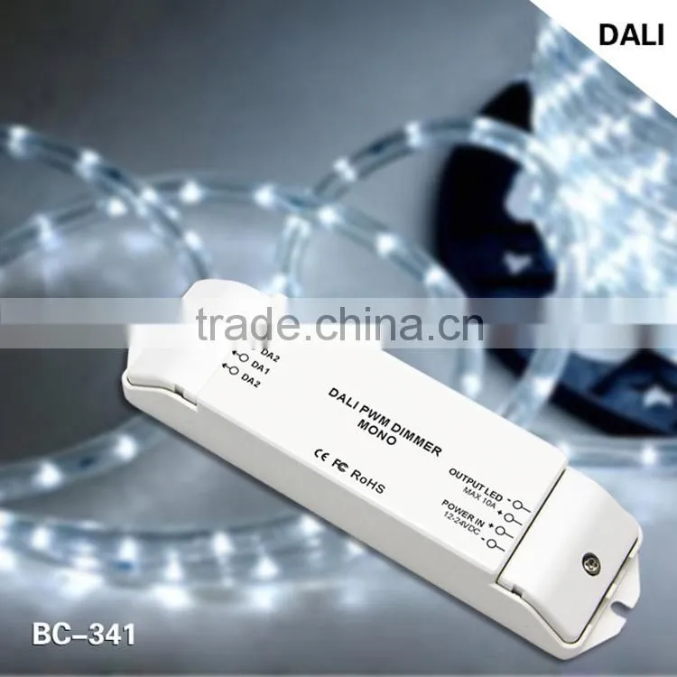 BC-341 DC12V-48V one channel DALI Dimming Driver for Single Color led dali dimmer
