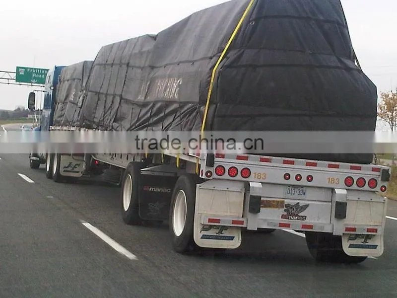 Heavy Duty PVC Lumber Tarp 6' Drop 27'x20' - 3 Rows of D-Rings