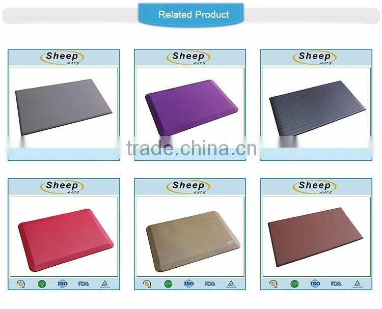 Custom print non-toxic kitchen office anti-slip floor outdoor rubber Mat