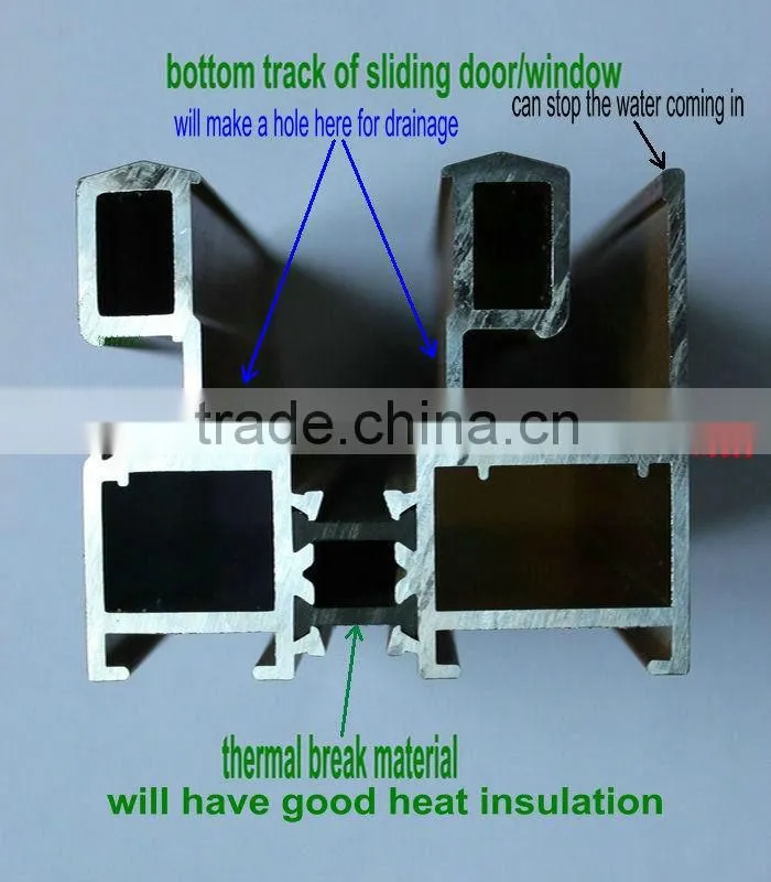 Waterproof Double Glazed Auminum Sliding Window