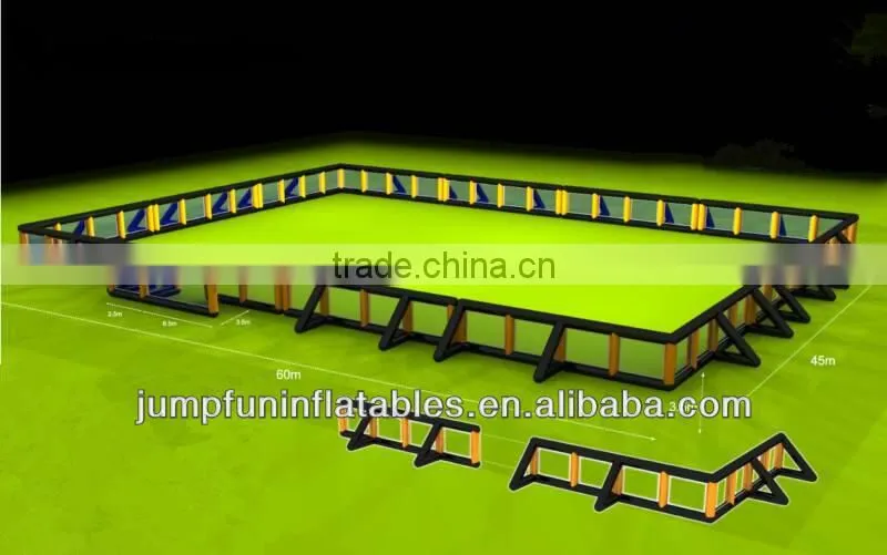 Big size customized outdoor paintball arena/inflatable paintball field