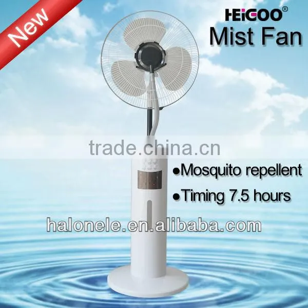 Timer & Anion Function Electric Mosquito Repellent Mist Cooling Fan