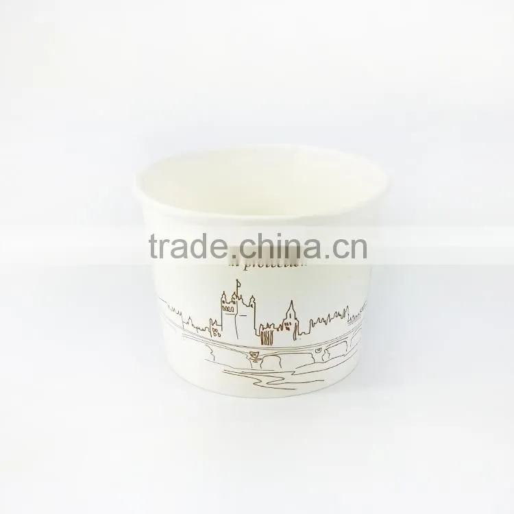 Eco-Friendly Hot Selling Disposable Paper food Bowl For Soup custom print paper bowls
