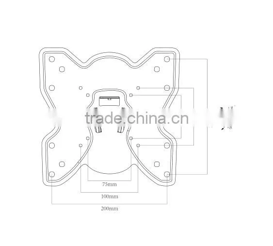 Cold Rolled Steel wifi wireless lcd wall mount tv