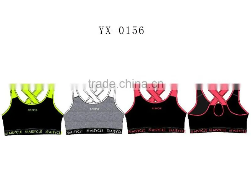 ODM Silk screen printing wholesale sports bra women