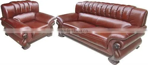 latest design genuine leather hall sofa set picture