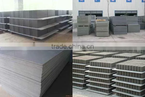 Plastic pallet, PVC pallet for concrete block brick making machine