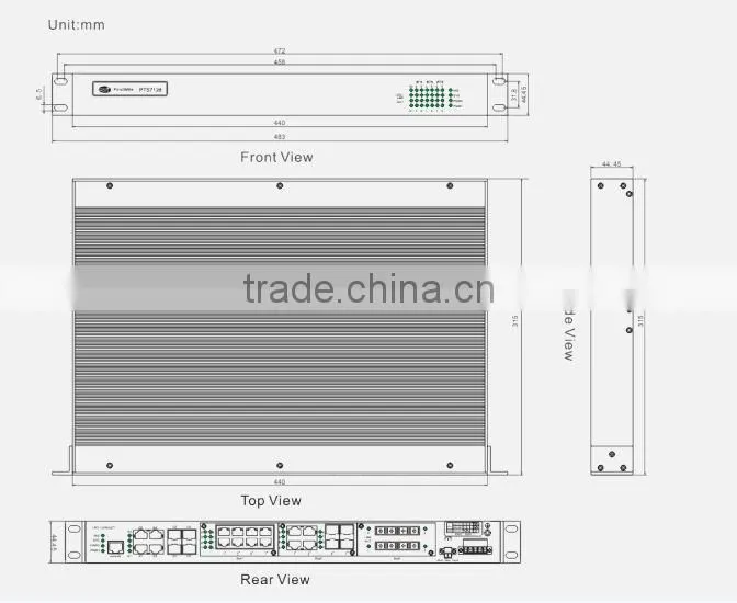 InMax PT3728 4G+24 Ports Modularized Advanced Managed Industrial Ethernet Switches