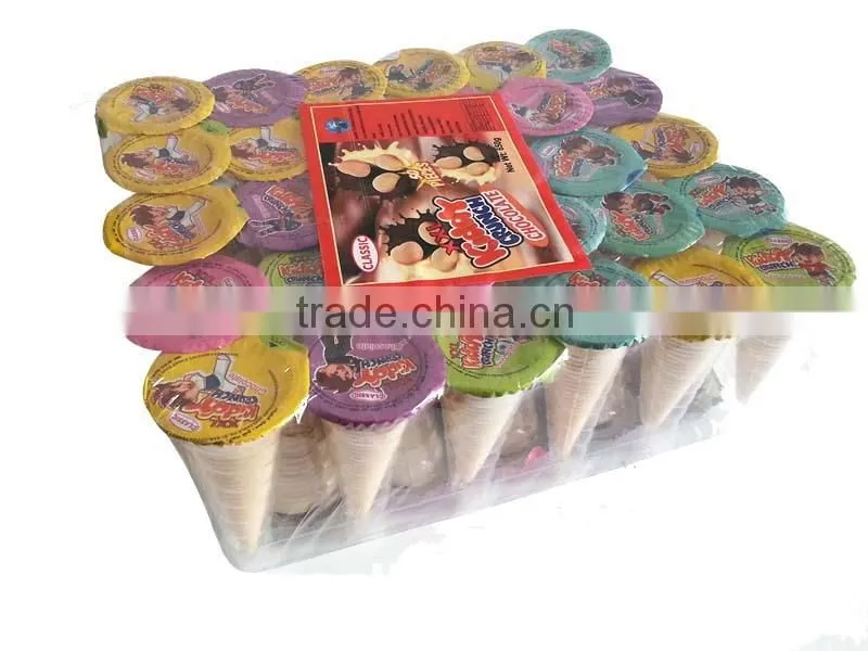 ice cream shape biscuits chocolate cup candy