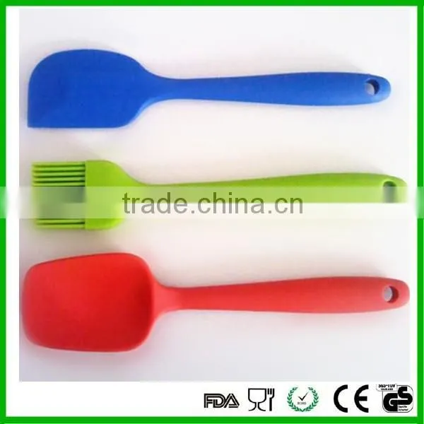 FDA LFGB silicone spatulas spoon & brush