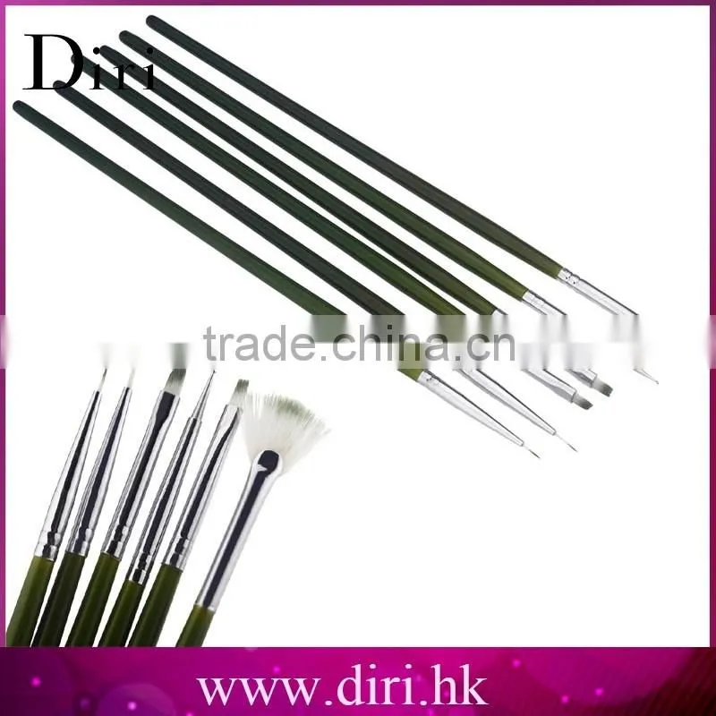 Manicure Tools Wholesale 6pcs Beauty Nail Art Pen Brush