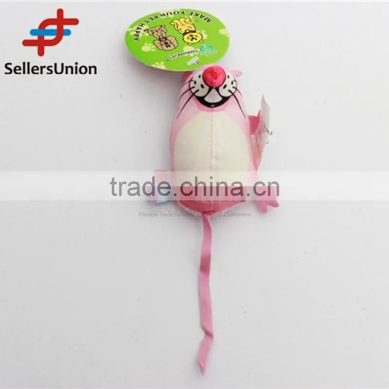 No.1 yiwu exporting commission agent wanted good quality pink mouse cat toy