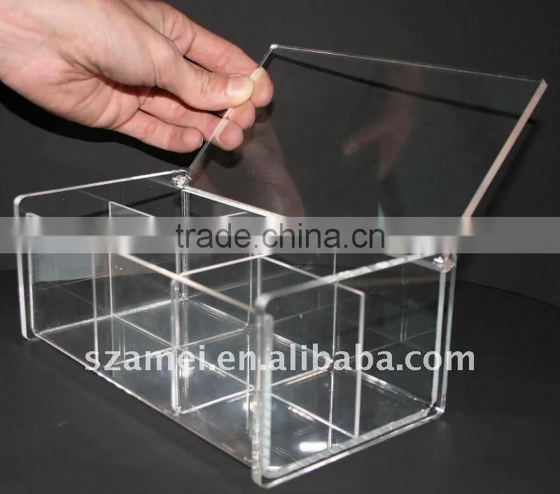 clear acrylic teabag box/holder