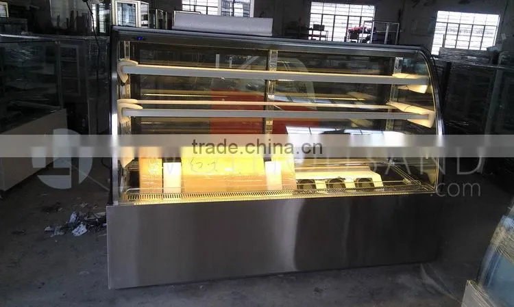 Commercial Used Bakery Display Cases for Sale, 2-8 C, 225 L, 3 Shelf, CE, TT-MD76A